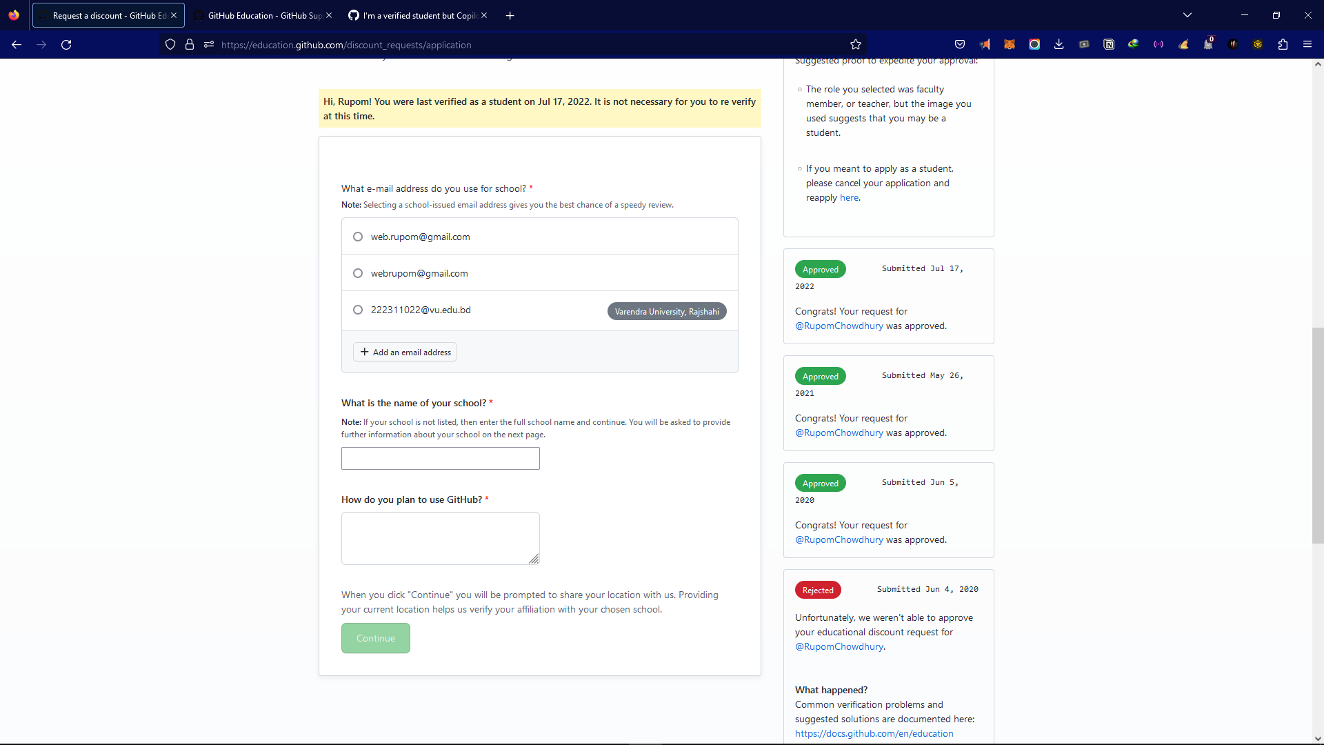 [HELP] Unable to access Student Developer Pack · community · Discussion ...