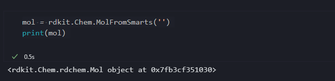 MolFromSmarts bug · Issue #4711 · rdkit/rdkit · GitHub