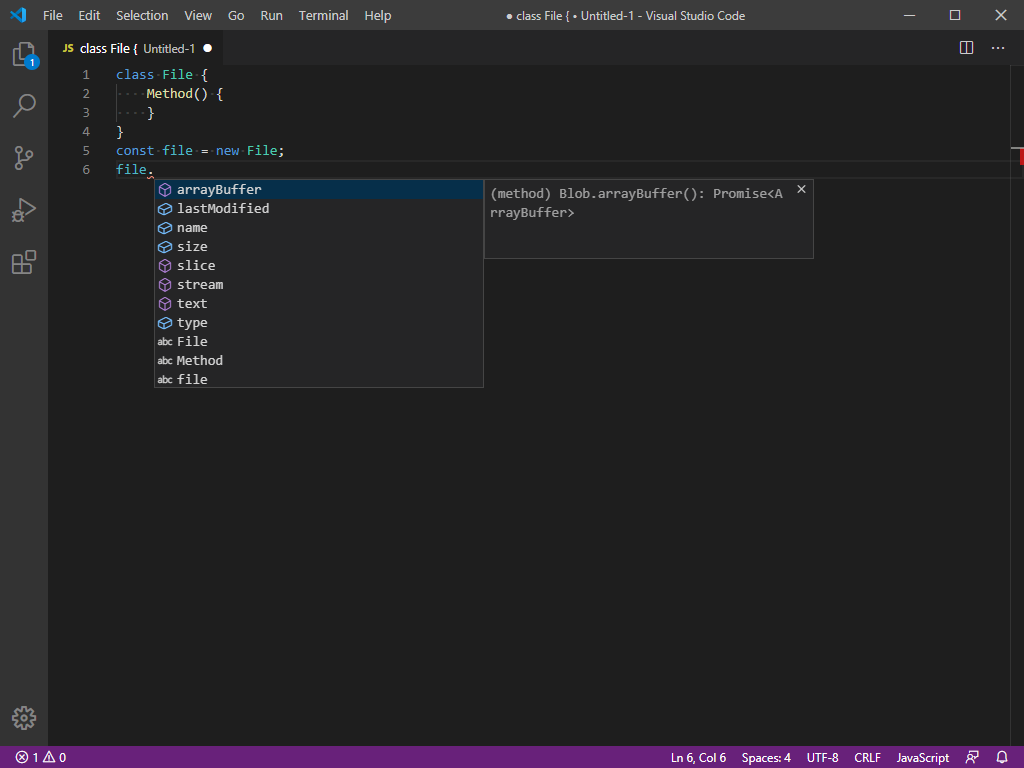 2020-06-04 11_04_18-● class File { • Untitled-1 - Visual Studio Code