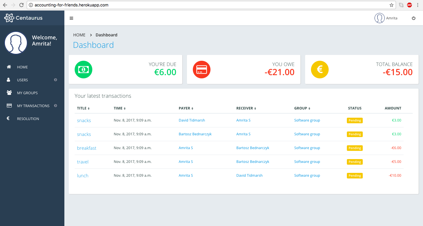 GitHub - amritasuresh/splitwise-for-friends: A Splitwise like online ...