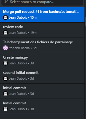 Switching to 'History' while commit or network action is in progress ...
