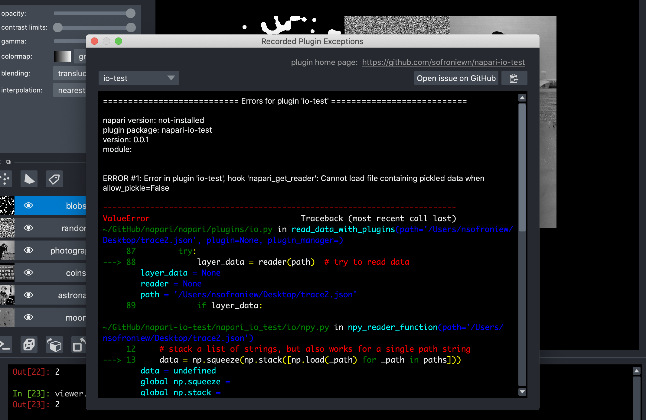 Error handling design · Issue #1501 · napari/napari · GitHub