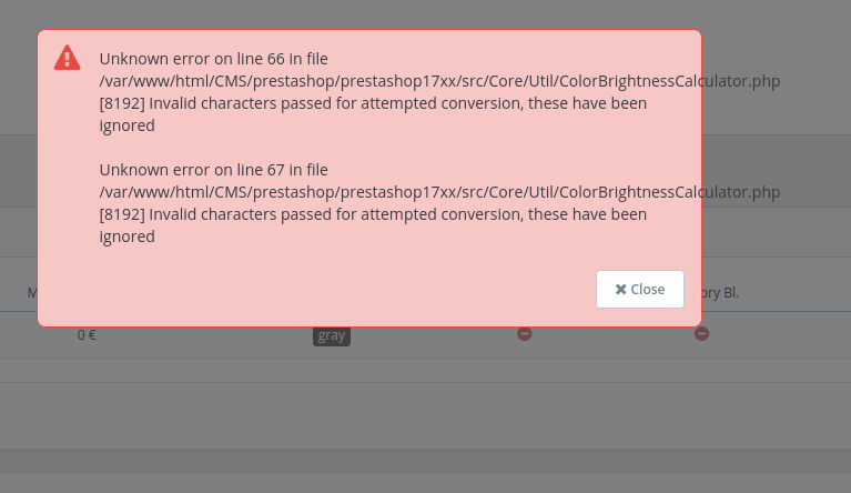 Error in ColorBrightnessCalculator.php - only HEX colors are converted ...
