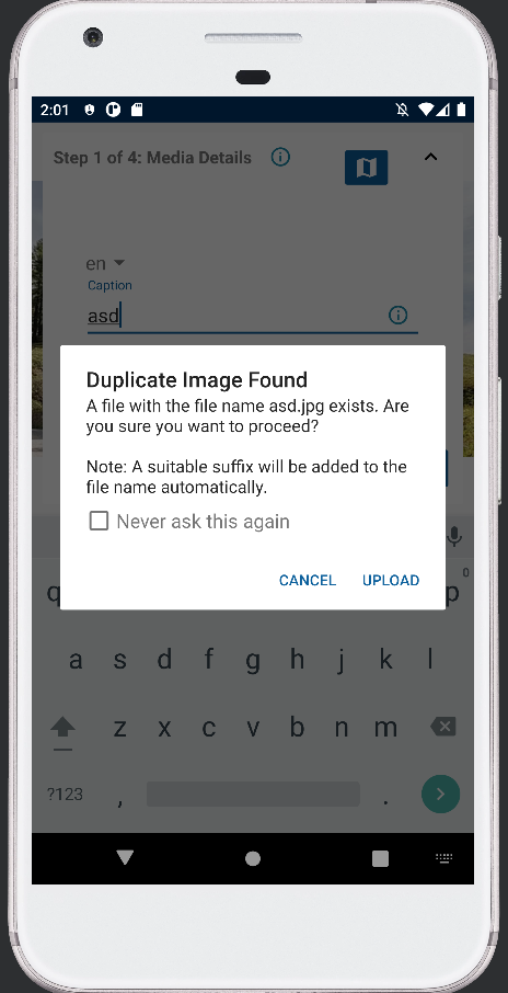 [Bug]: Duplicate filename notification completely replaces image-found ...