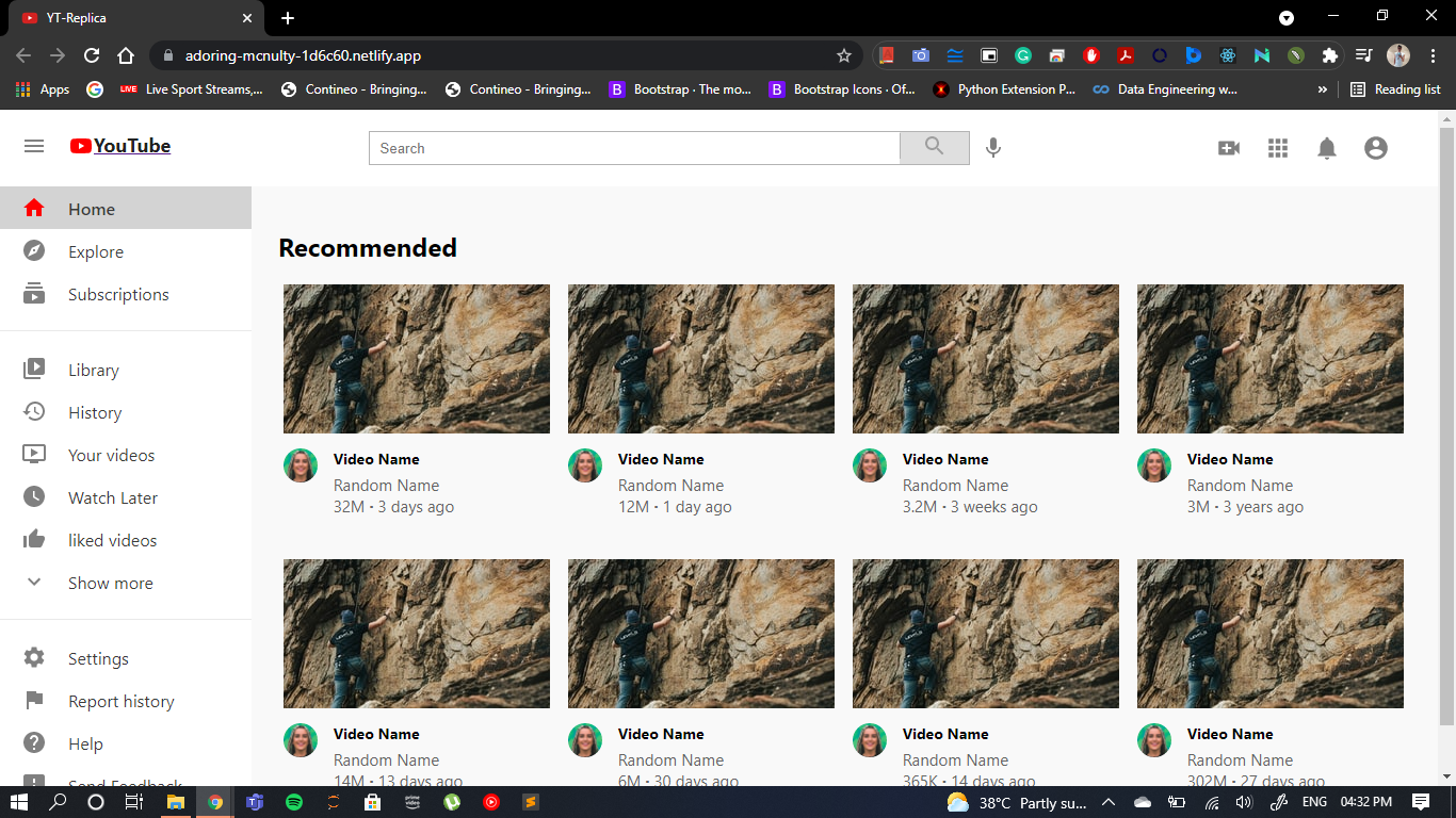 GitHub - Karansoni1910/YT-Replica