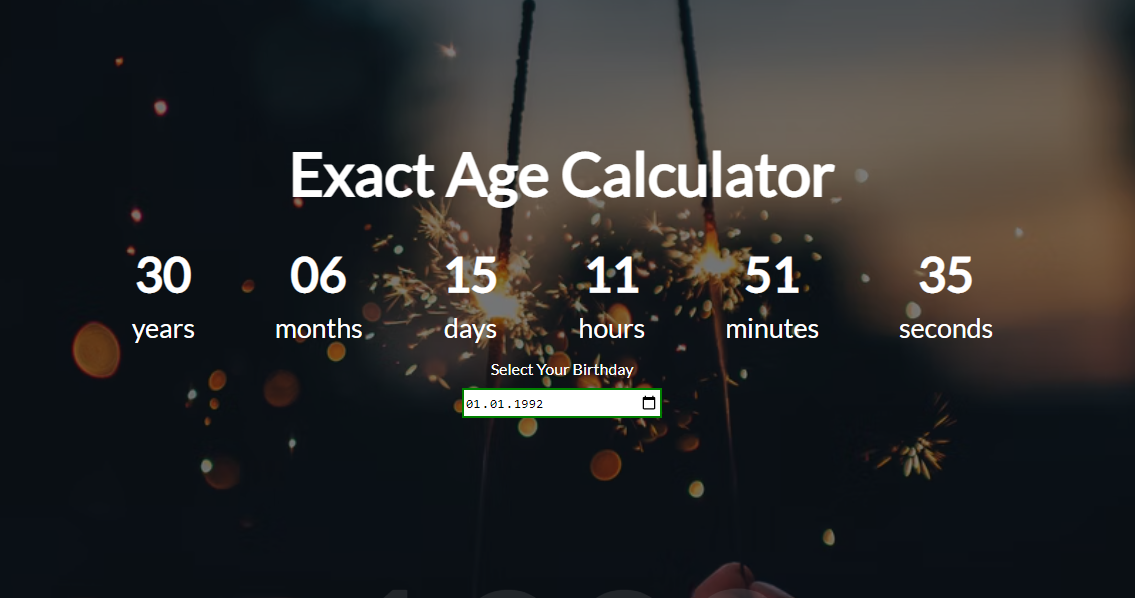 GitHub - Resul0316/EXACT_AGE_CALCULATOR-Project