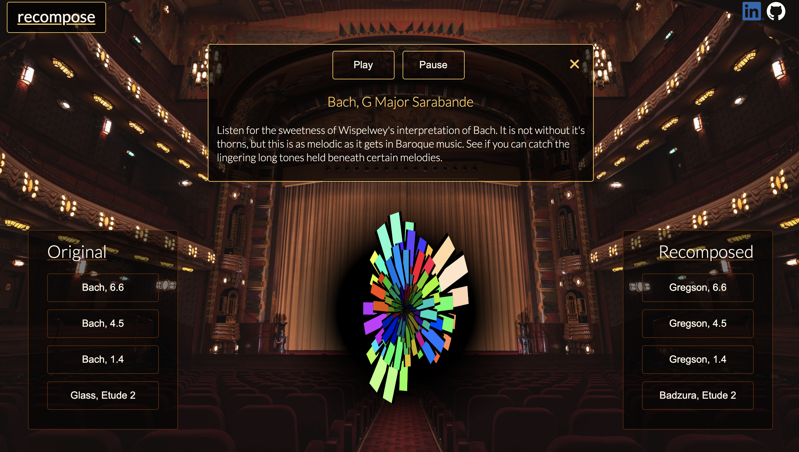 GitHub - tpadge/Recompose: Audio visualizer, enhancing user's ...