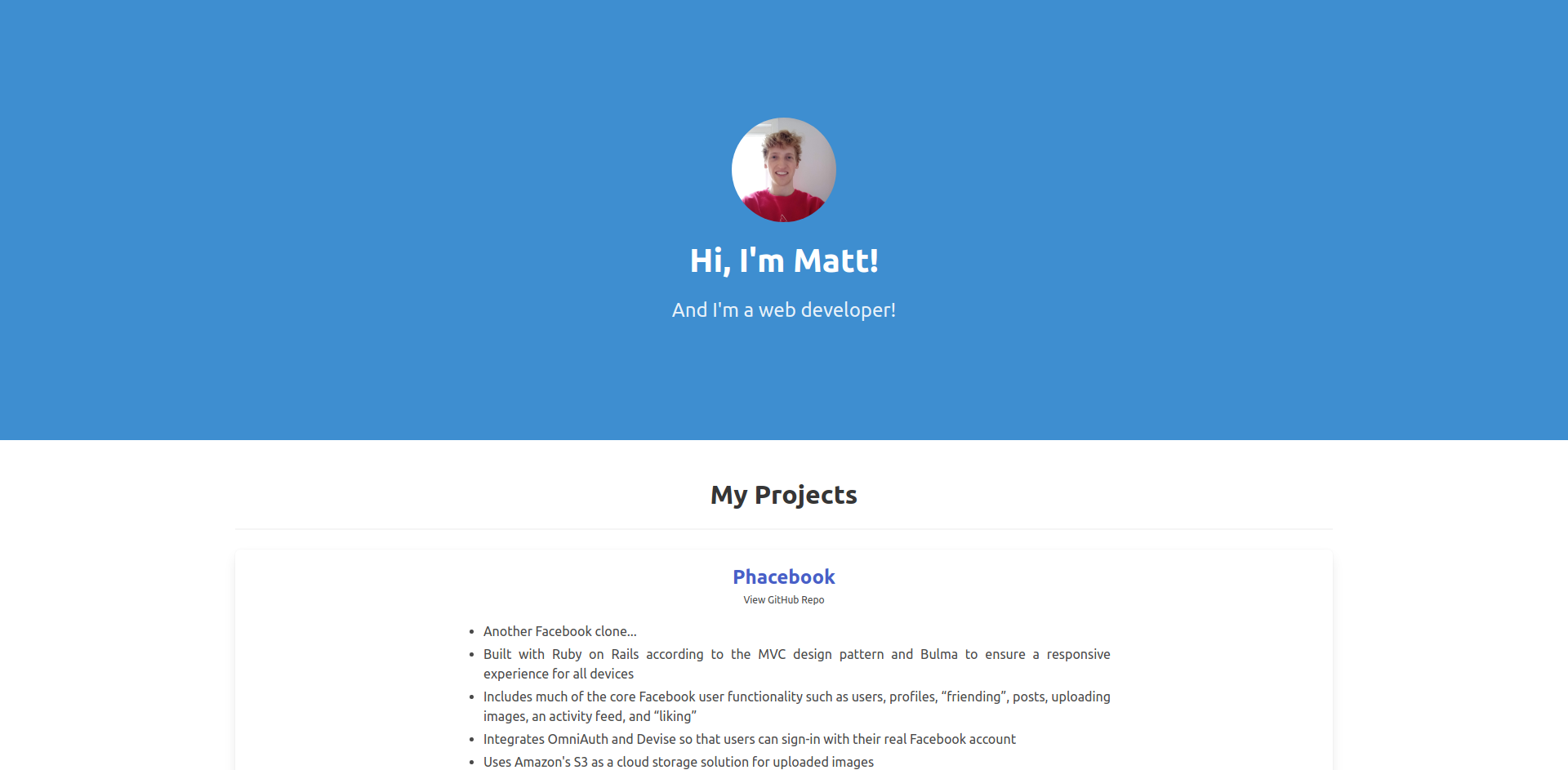 GitHub - mattnoakes/portfolio: A personal website to display my portfolio.