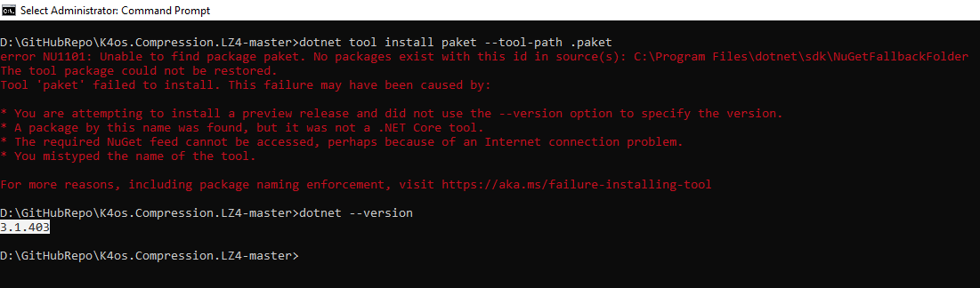 Unable to build · Issue #45 · MiloszKrajewski/K4os.Compression.LZ4 · GitHub
