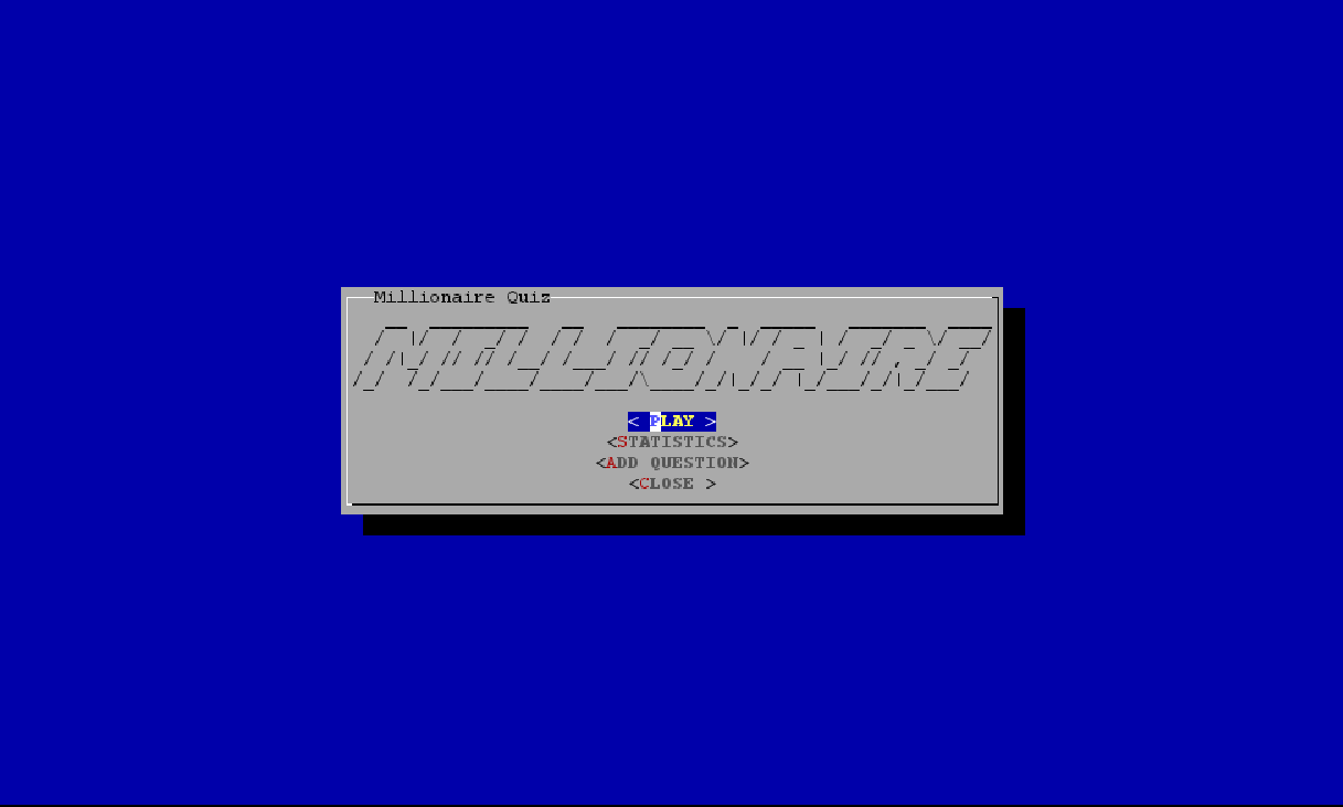GitHub - RafZab/ConsoleMillionaire: Game millionaire in text mode