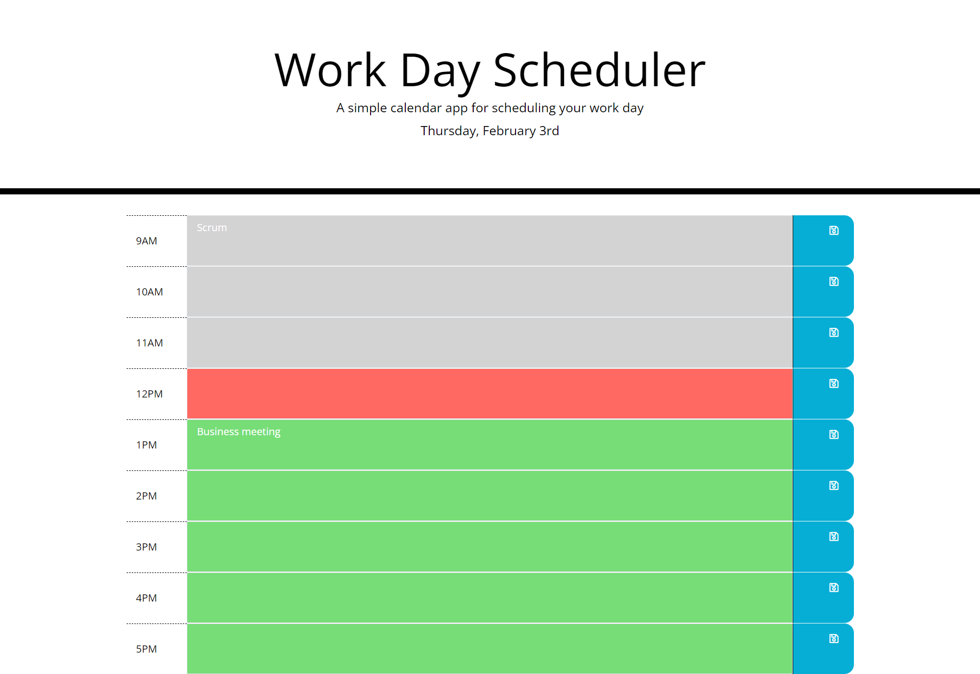 GitHub - pdhende/work-day-scheduler