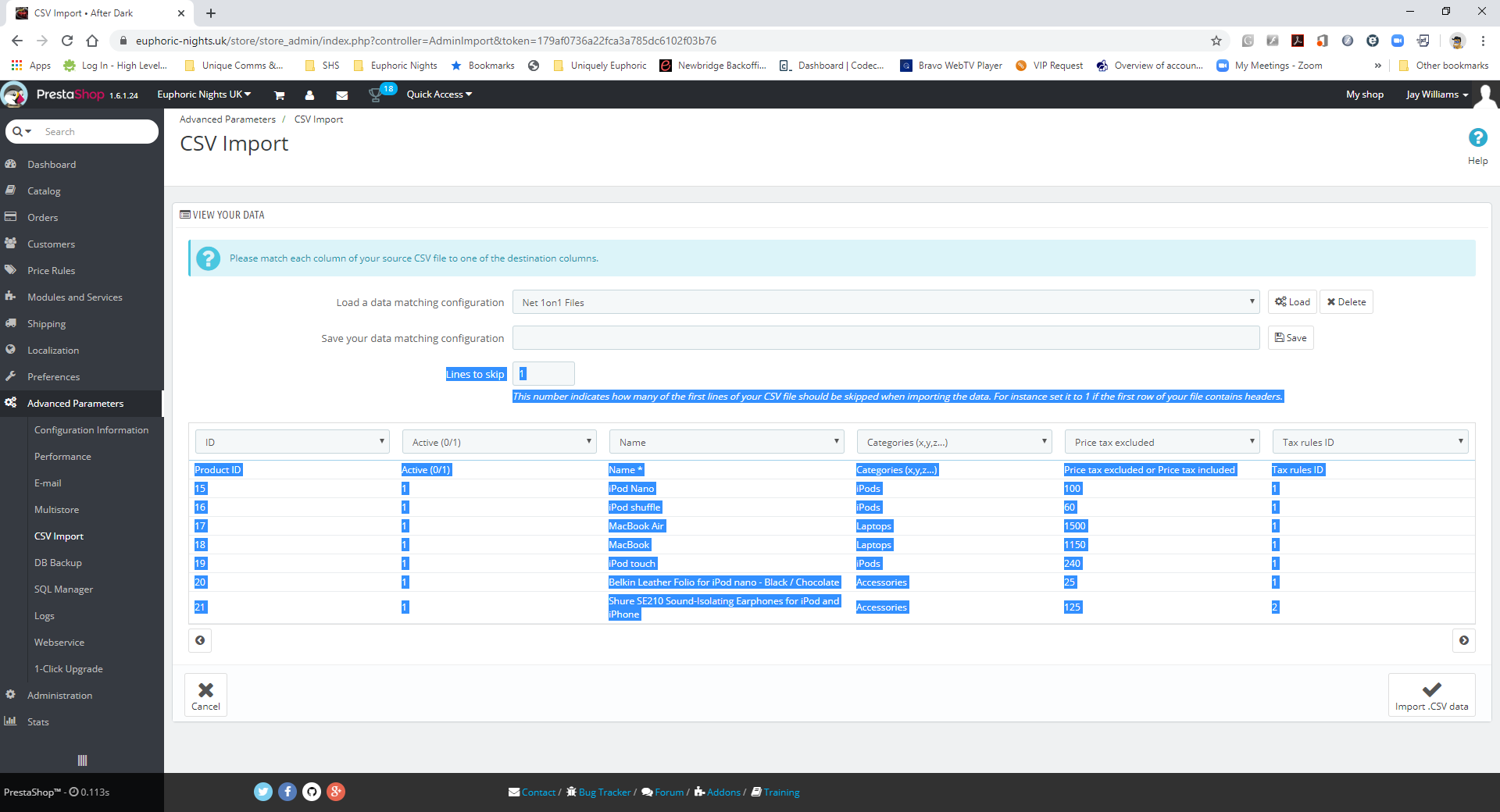 CSV Import · Issue #19187 · PrestaShop/PrestaShop · GitHub