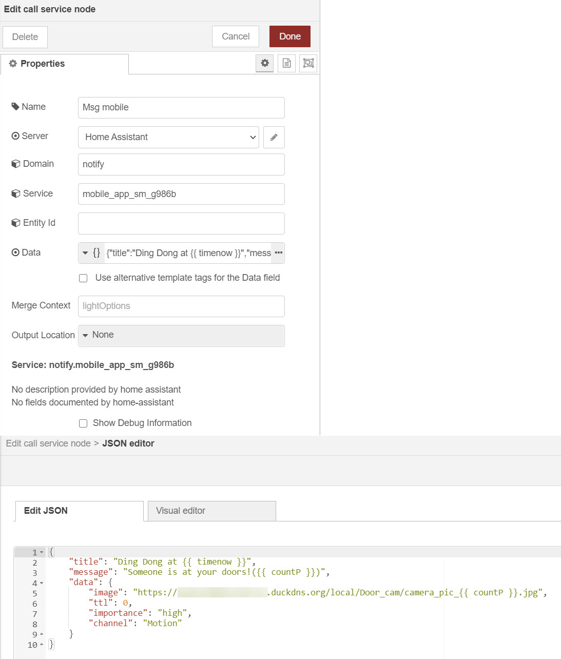 javascript - how to fix command node issue while... Notifications with pictures are historical in companion Android app ...