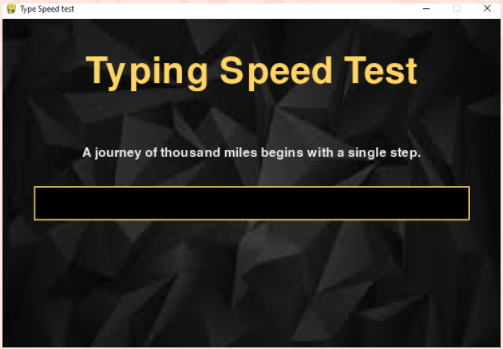GitHub - muskan467/Typing-Speed-Test: An exciting project through which ...