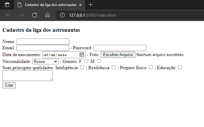 GitHub - matheuslei/OneBitCode-CreatingForm: Simples formulário de ...