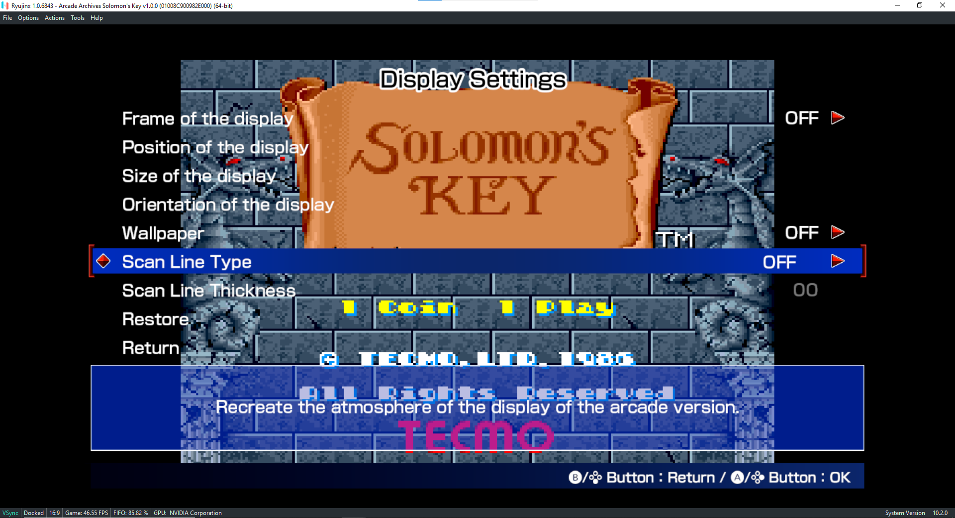 Arcade Archives Solomon's Key - 01008C900982E000 · Issue #2376 ...