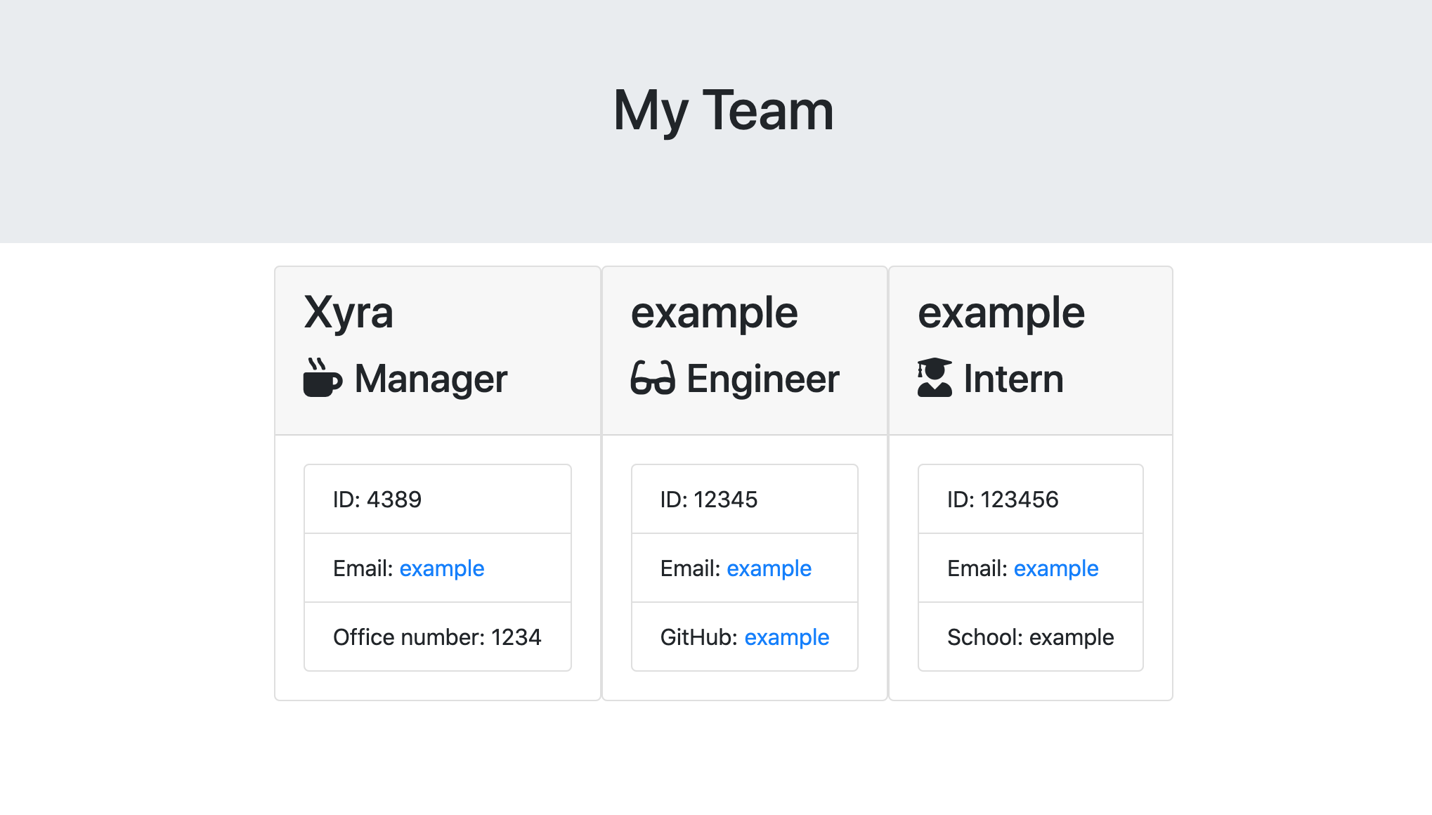 GitHub - xaguilar1/Employee-Template: This application will generate a ...