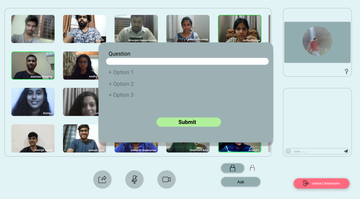 GitHub - itsniranjan/Classroom-2.0: An interactive virtual classroom ...