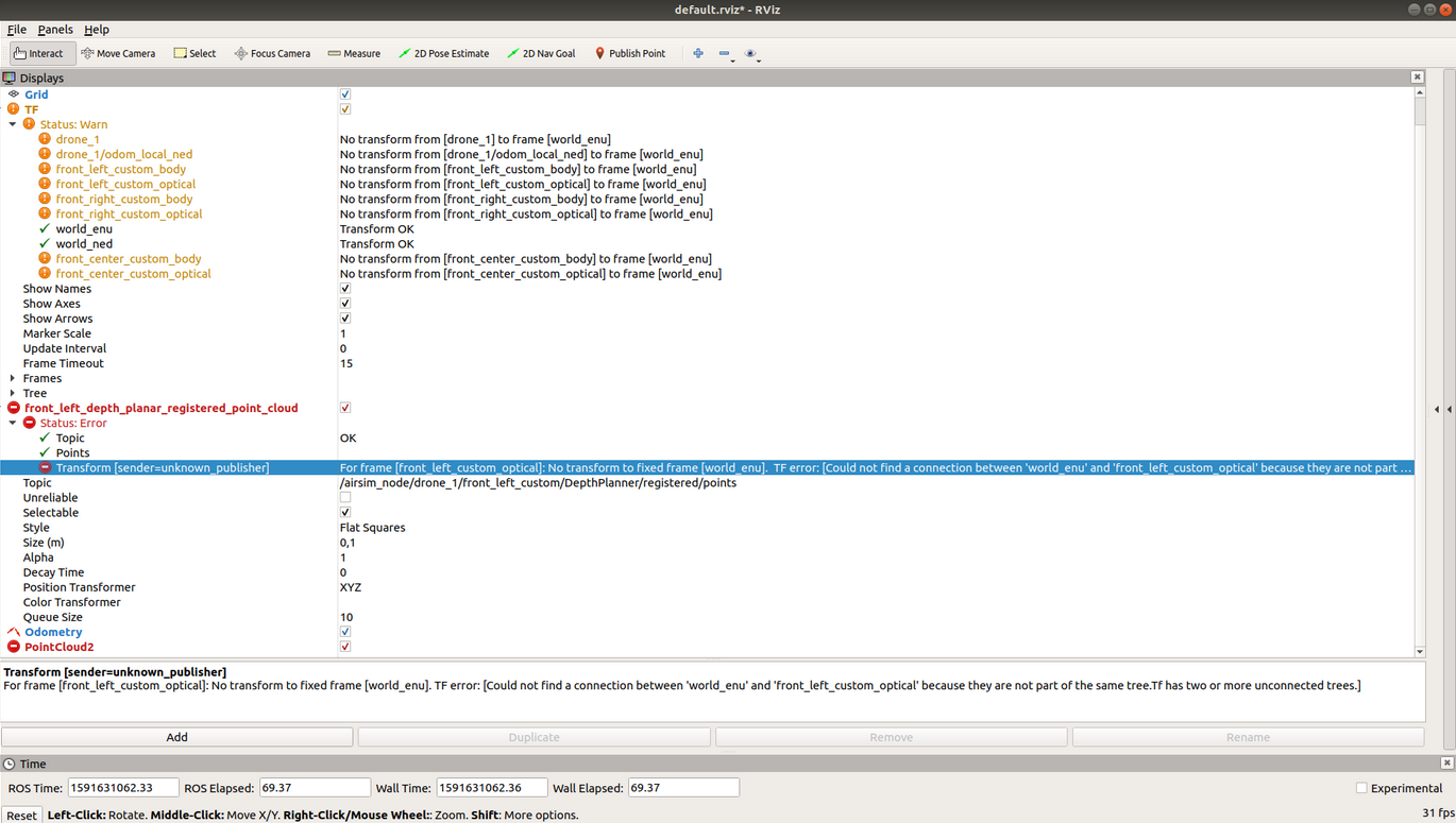 Could not find function 'getImuData' with argument count 2 while ...