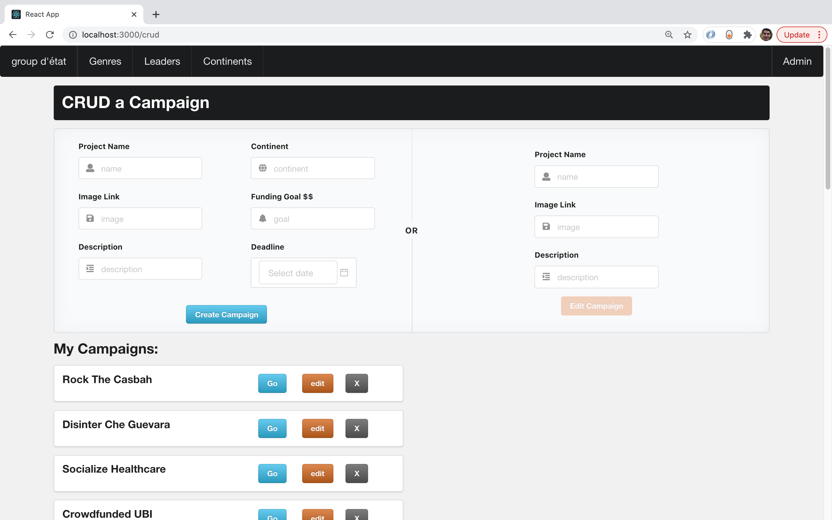 GitHub - dtklumpp/bricks-client: Crowdfunding for social movements ...