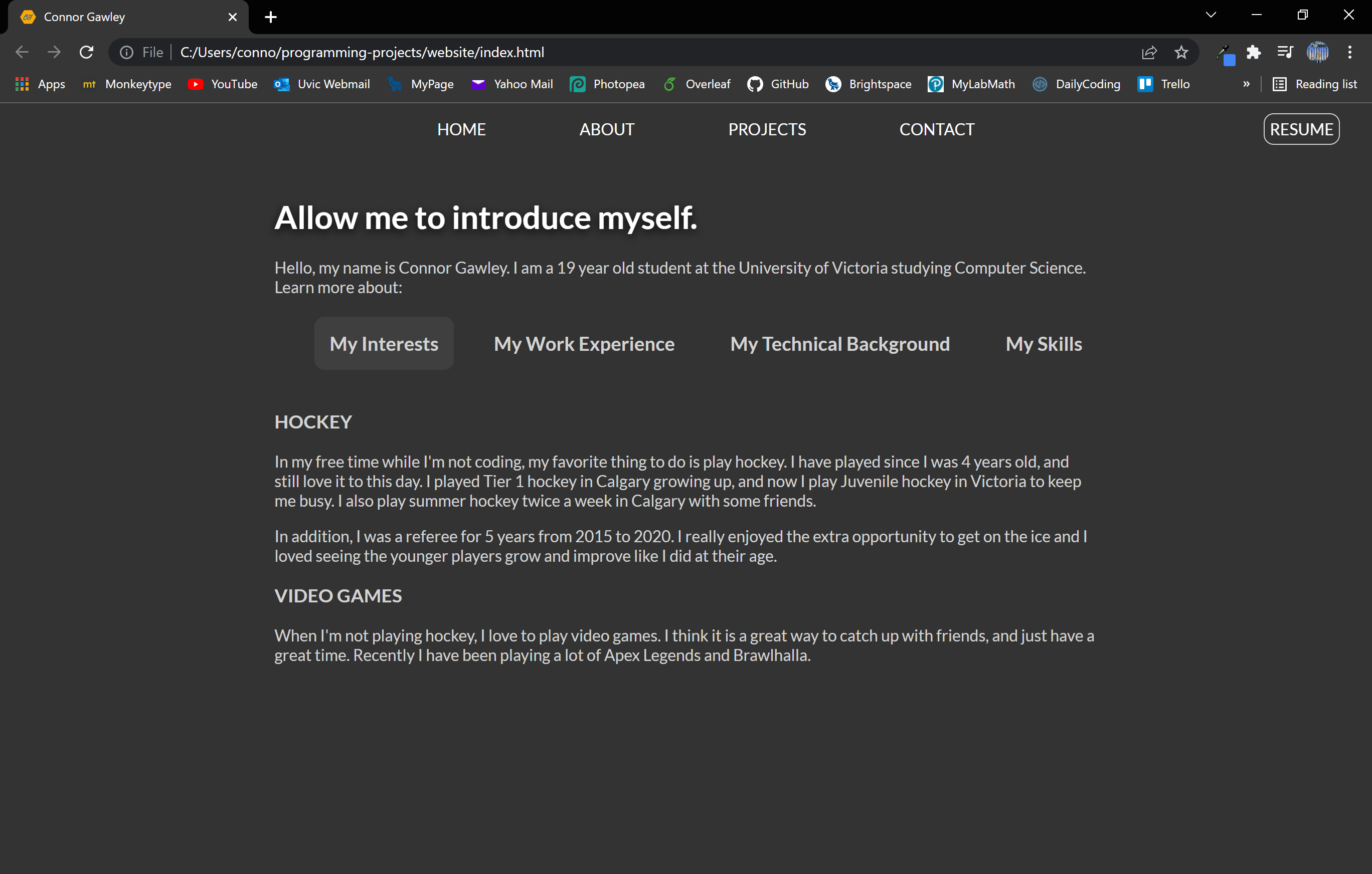 GitHub - gawlster/portfolio-old: A personal website with my portfolio ...