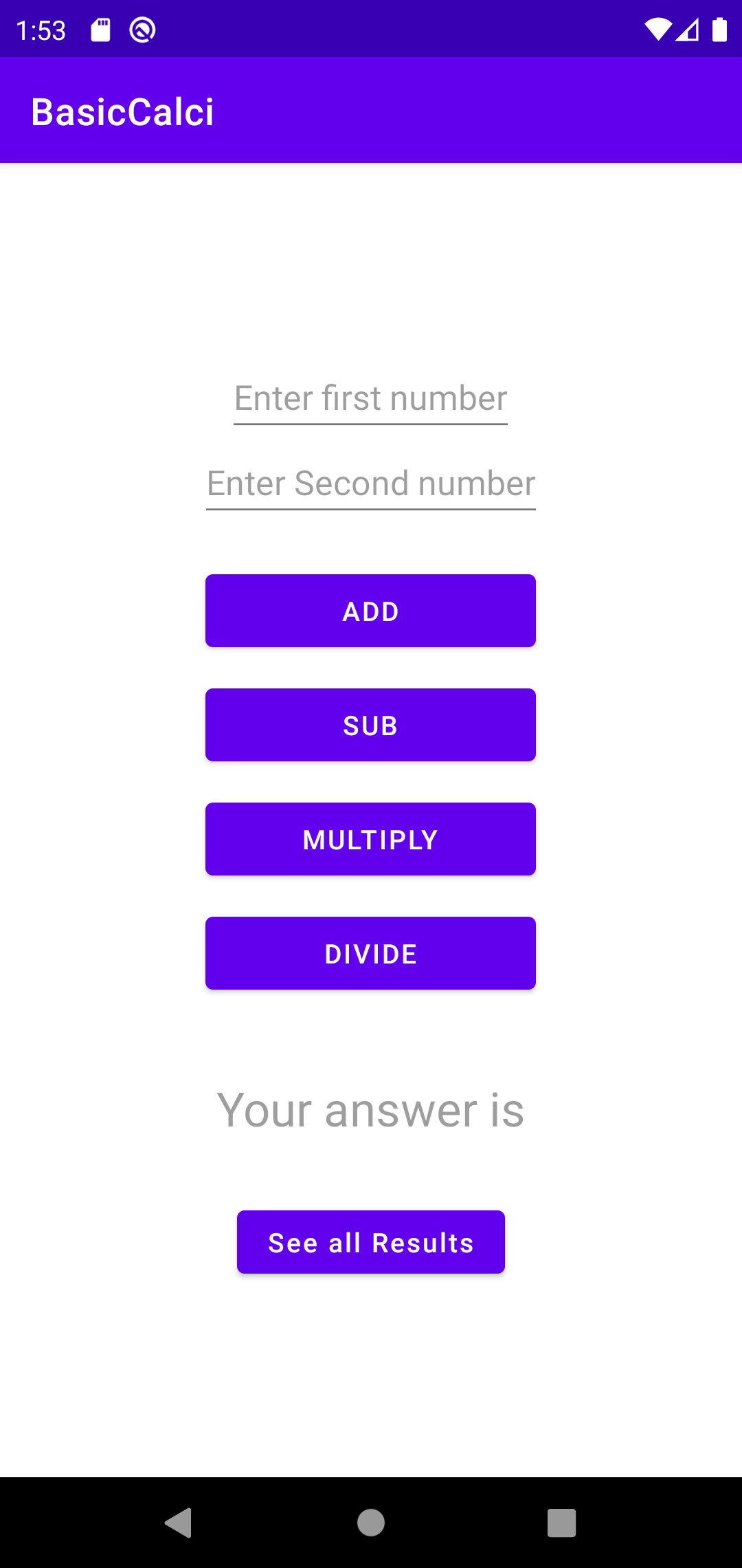 GitHub - buzz-ht53/BasicCalculatorApp: An example of Splash activity ...