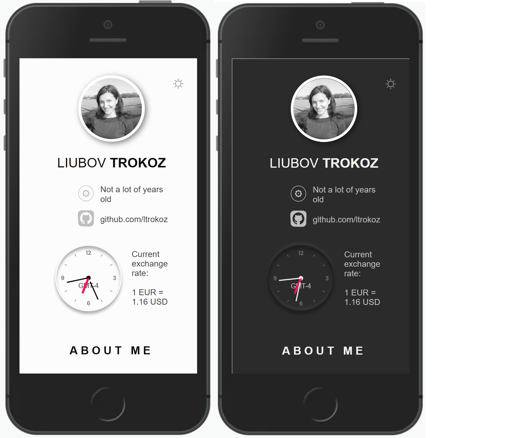 GitHub - ltrokoz/Frontend-Task-Personal-Page: Test task About Me web ...