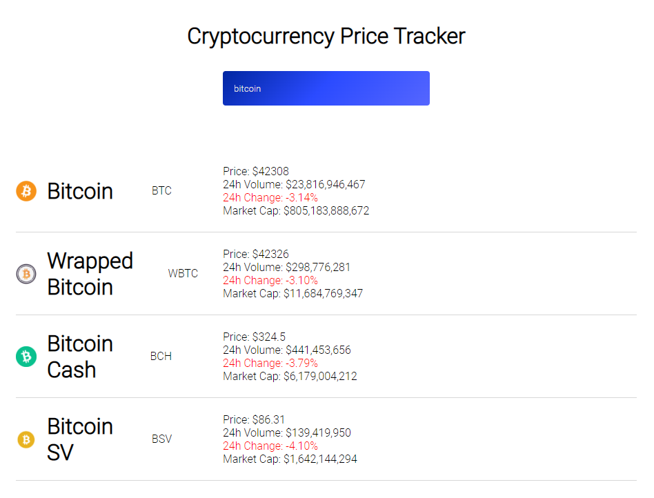 GitHub - matthew-cs/Cryptocurrency-Price-Tracker