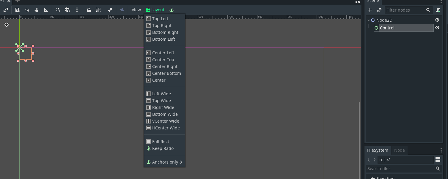 Anchors on Control nodes aren't working properly in Godot Mono · Issue