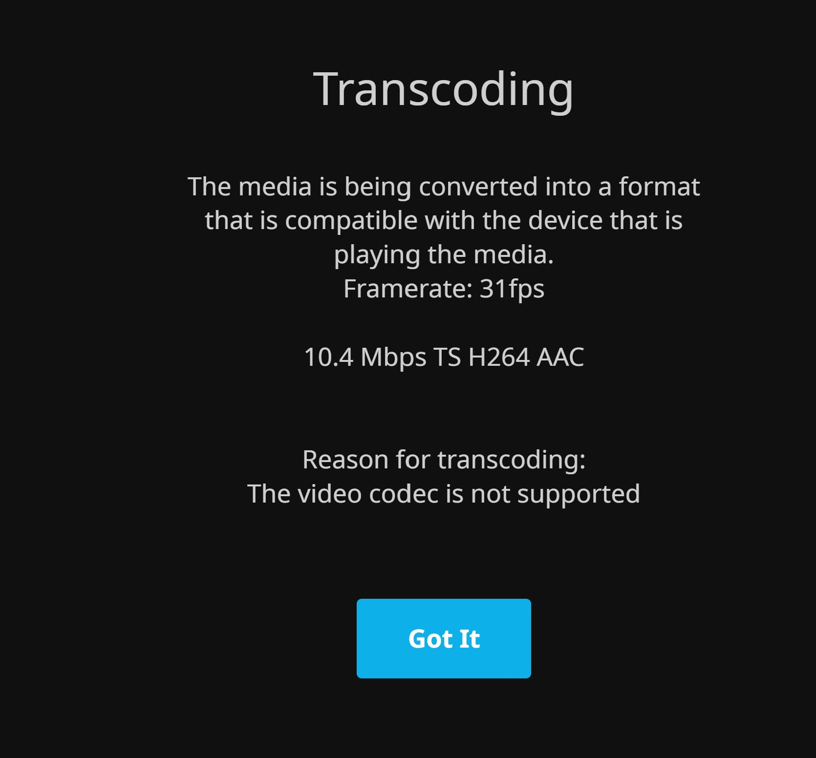 Suddenly incorrectly transcoding 4k x265 HEVC files on one TV · Issue 722 · jellyfin/jellyfin