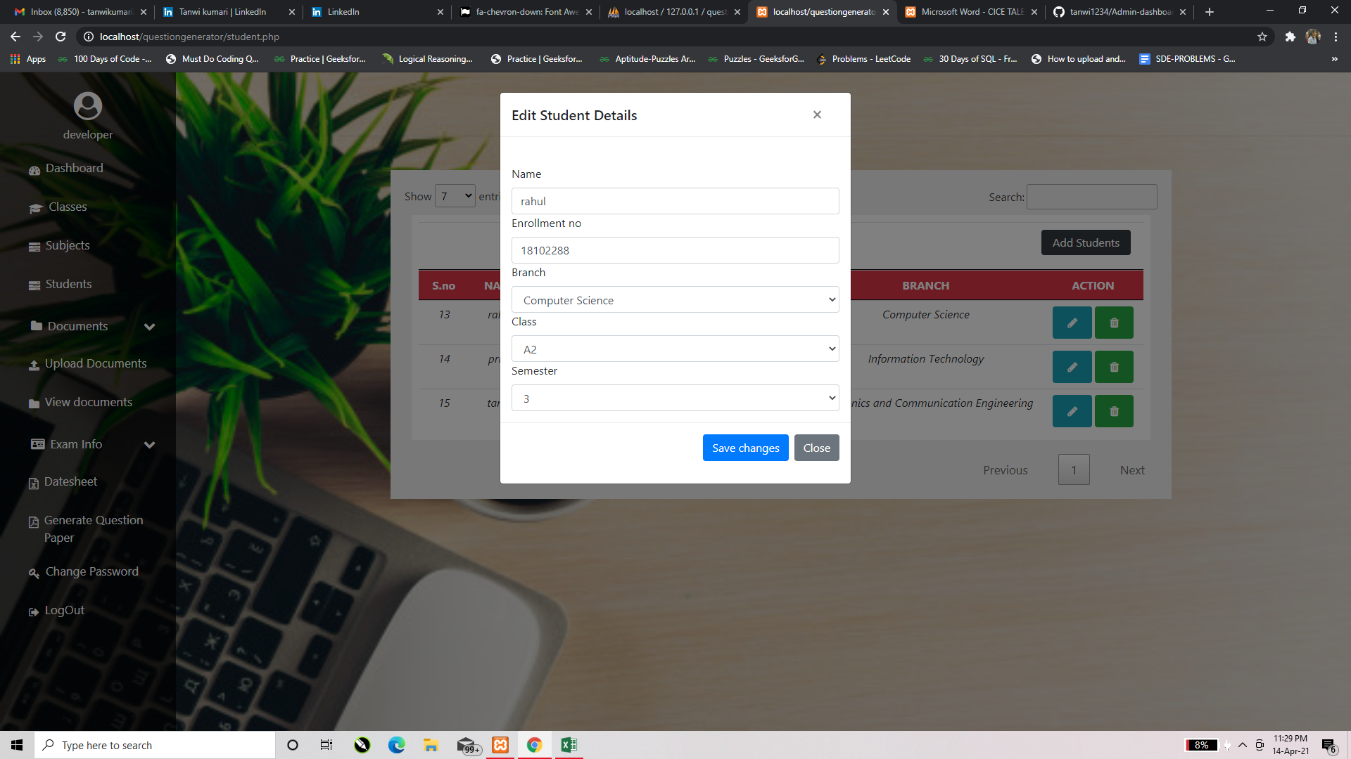 GitHub - tanwi1234/GURU-SAHARA: Created a admin Dashboard where teacher ...