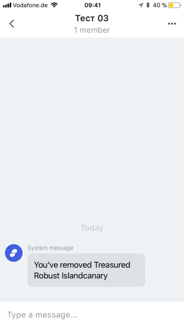 system message