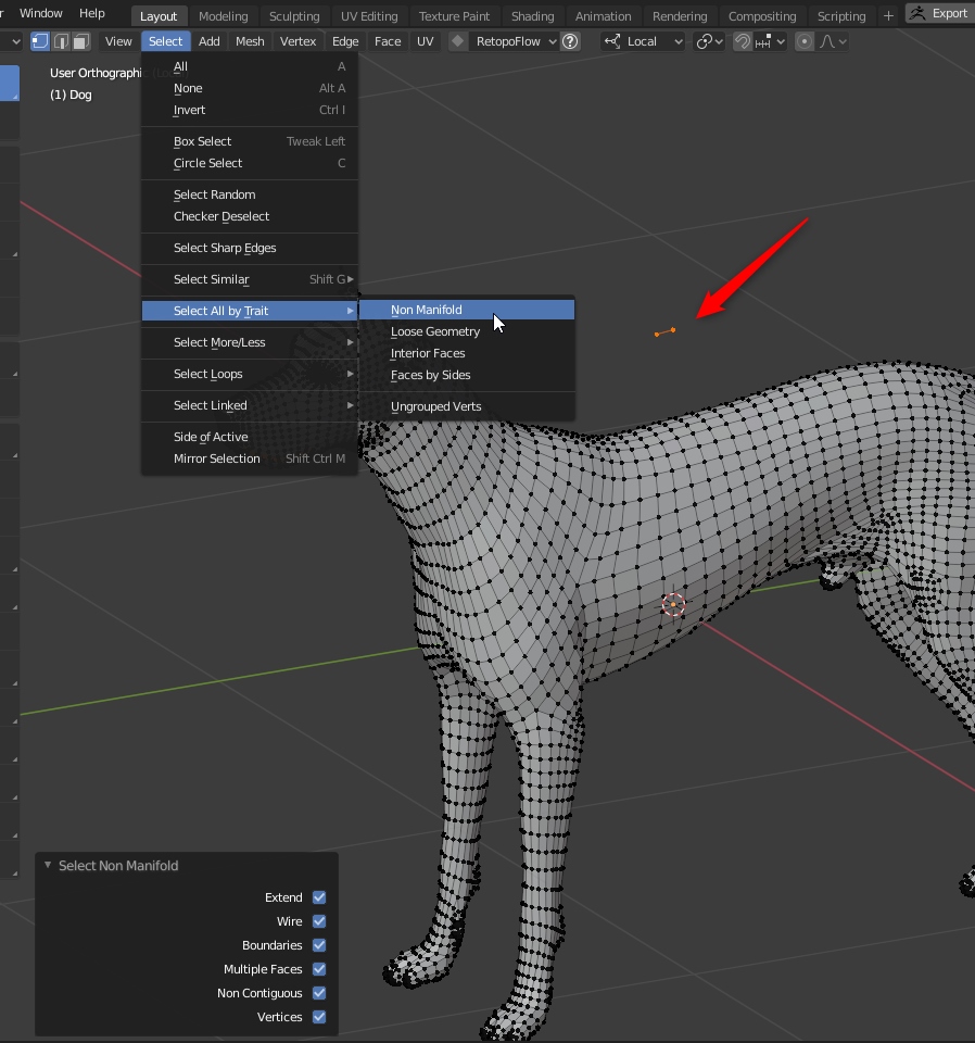 Importing an isolated vertex or edge (non-manifold) into Blender with ...