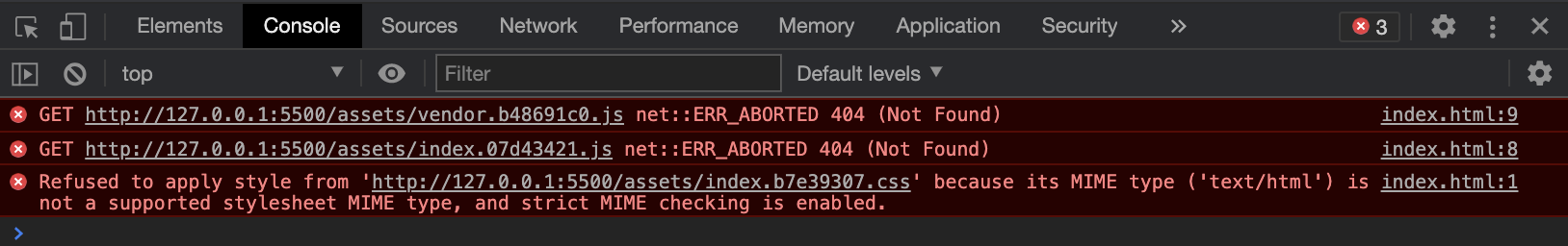 vite build succeeded but threw errors in the browser console · Issue ...
