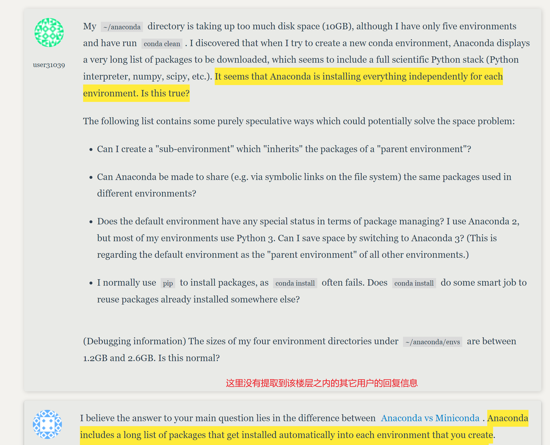 对于网站Stackoverflow, 只能提取到各楼层的信息, 但提取不到各楼层之内的其它用户的回复信息 · Issue #3461 ...