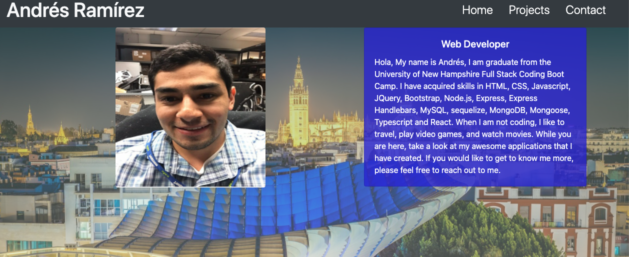GitHub - ARam2142/React-Portfolio: Andres' portfolio showcases his work ...