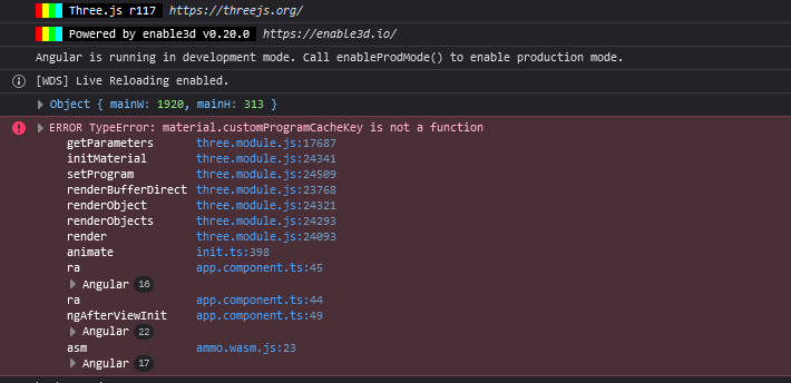 npm `@enable3d/three-wrapper` package bundle wrong version THREE in ...