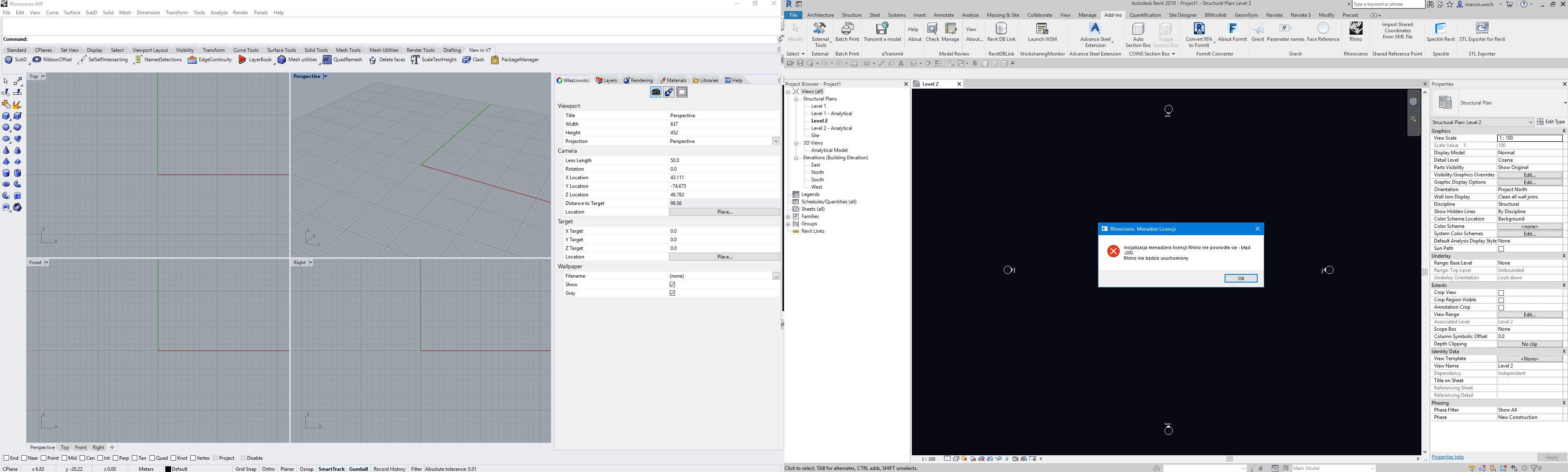 Problem with opening the Rhino from Revit · Issue #5 · mcneel/rhino ...