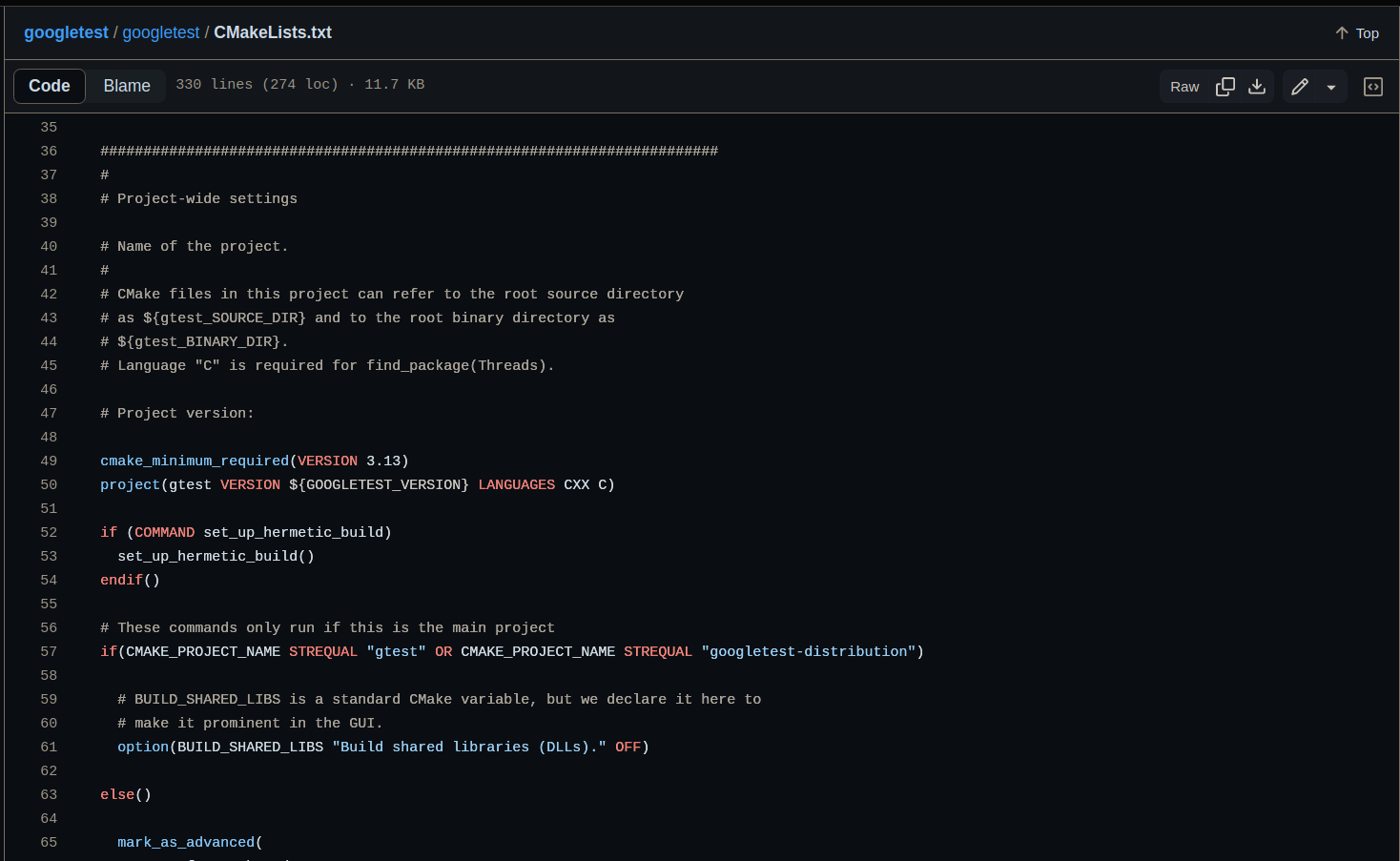  bug undeclared googletest version variable causes cmake build