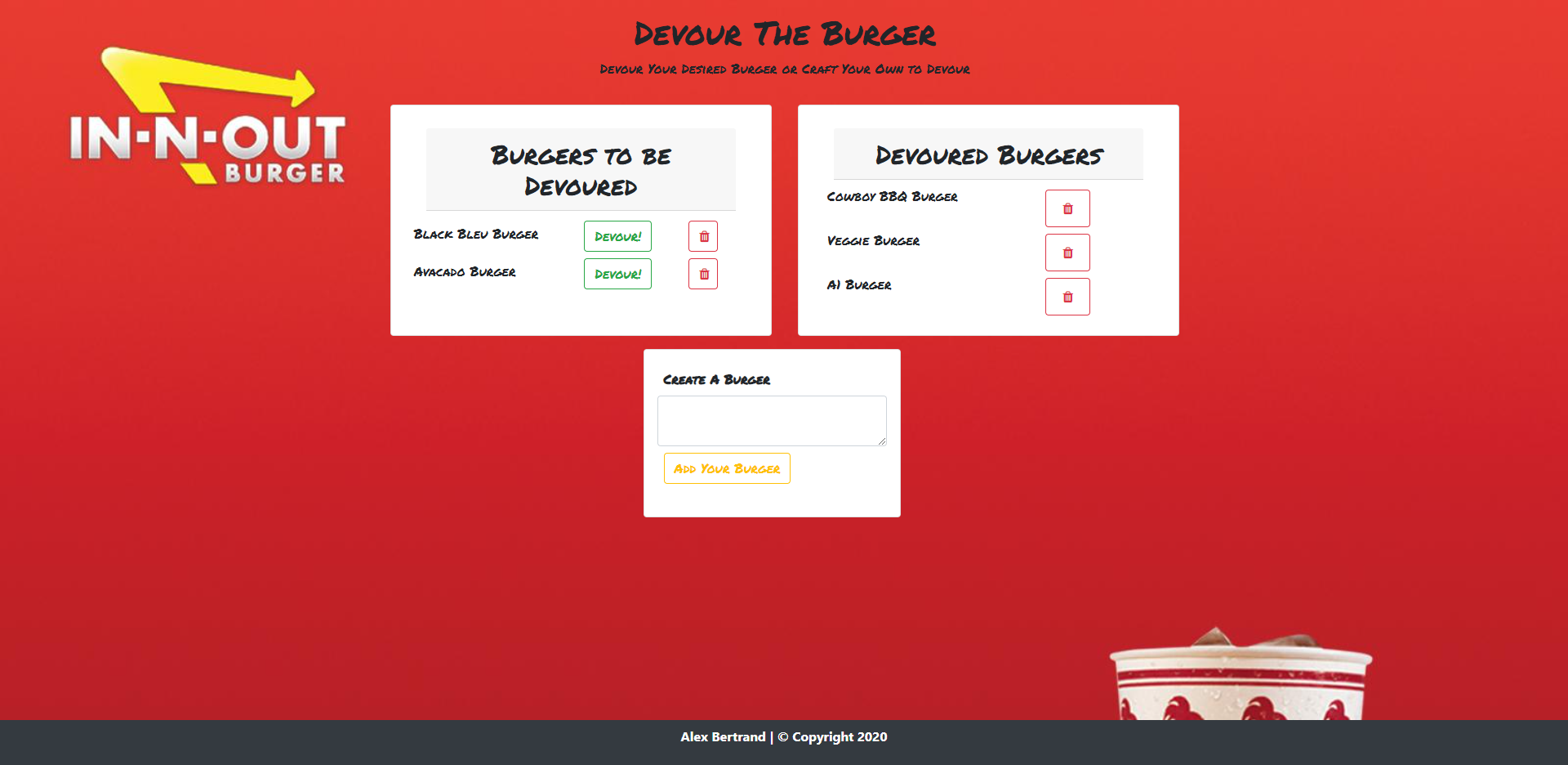 GitHub - ambertrand/Devour-The-Burger: A fun application to track ...
