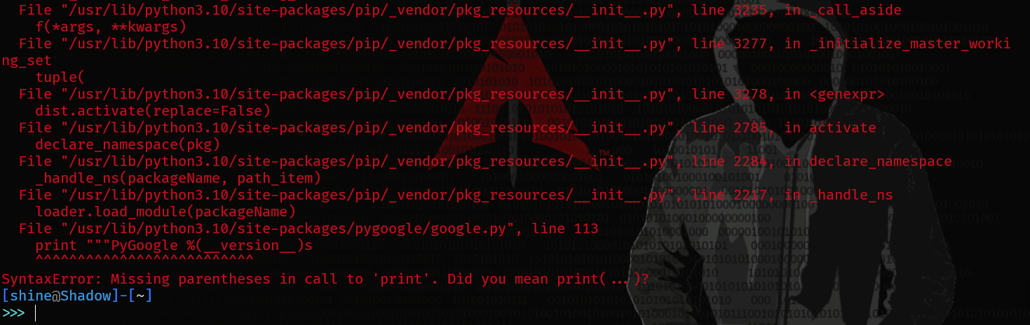 python pip error · Issue #3544 · BlackArch/blackarch · GitHub