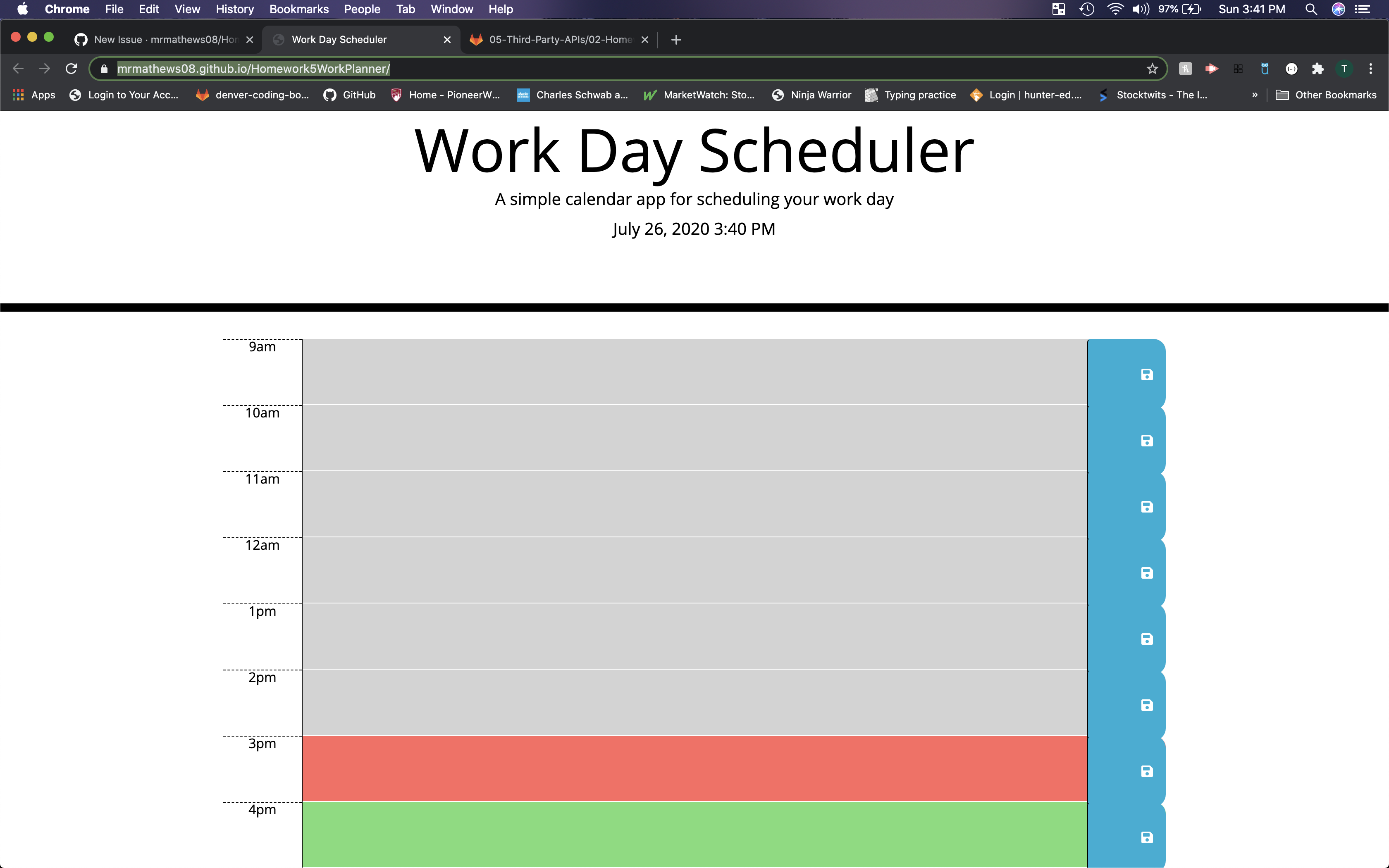 GitHub - mrmathews08/Work-Planner: 5th homework assignment