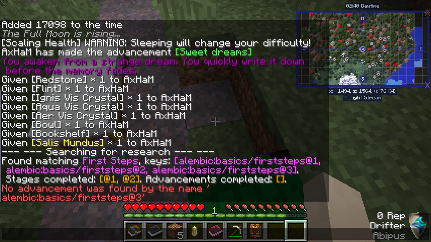 Advancement not generated automatically · Issue #2 · noobanidus/alembic ...