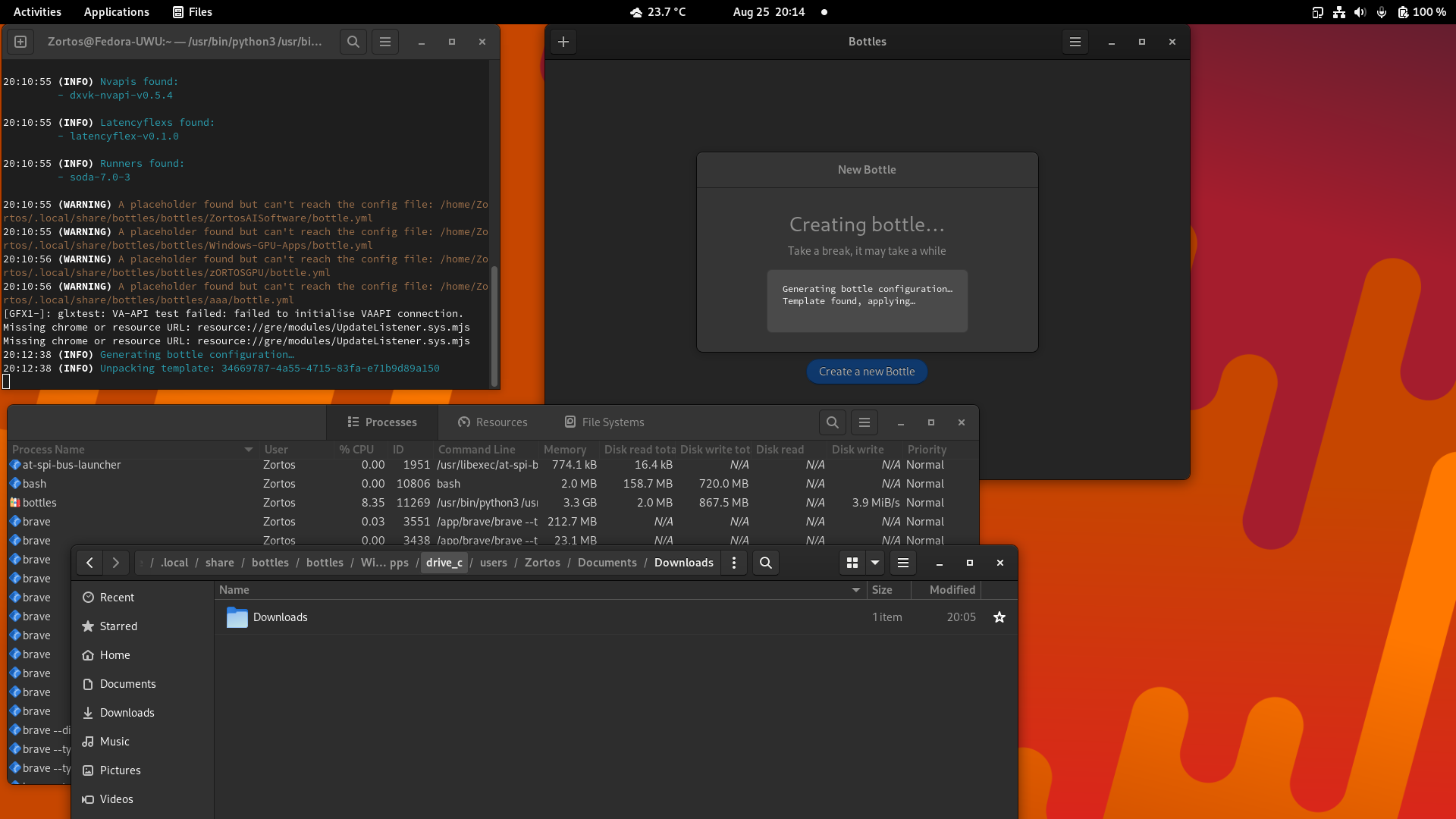 [Bug] Bottles creates Downloads folder indefinitely · Issue 1983