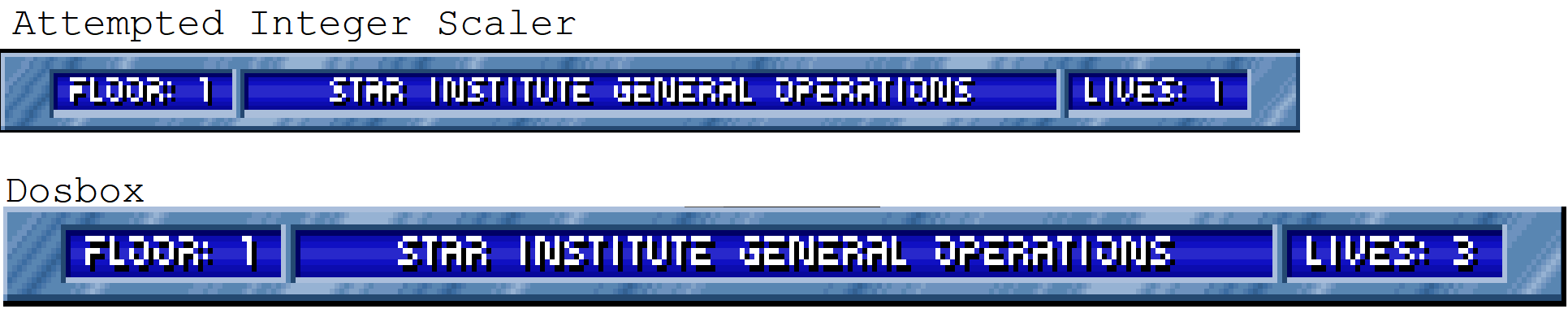 integer scaling attempt