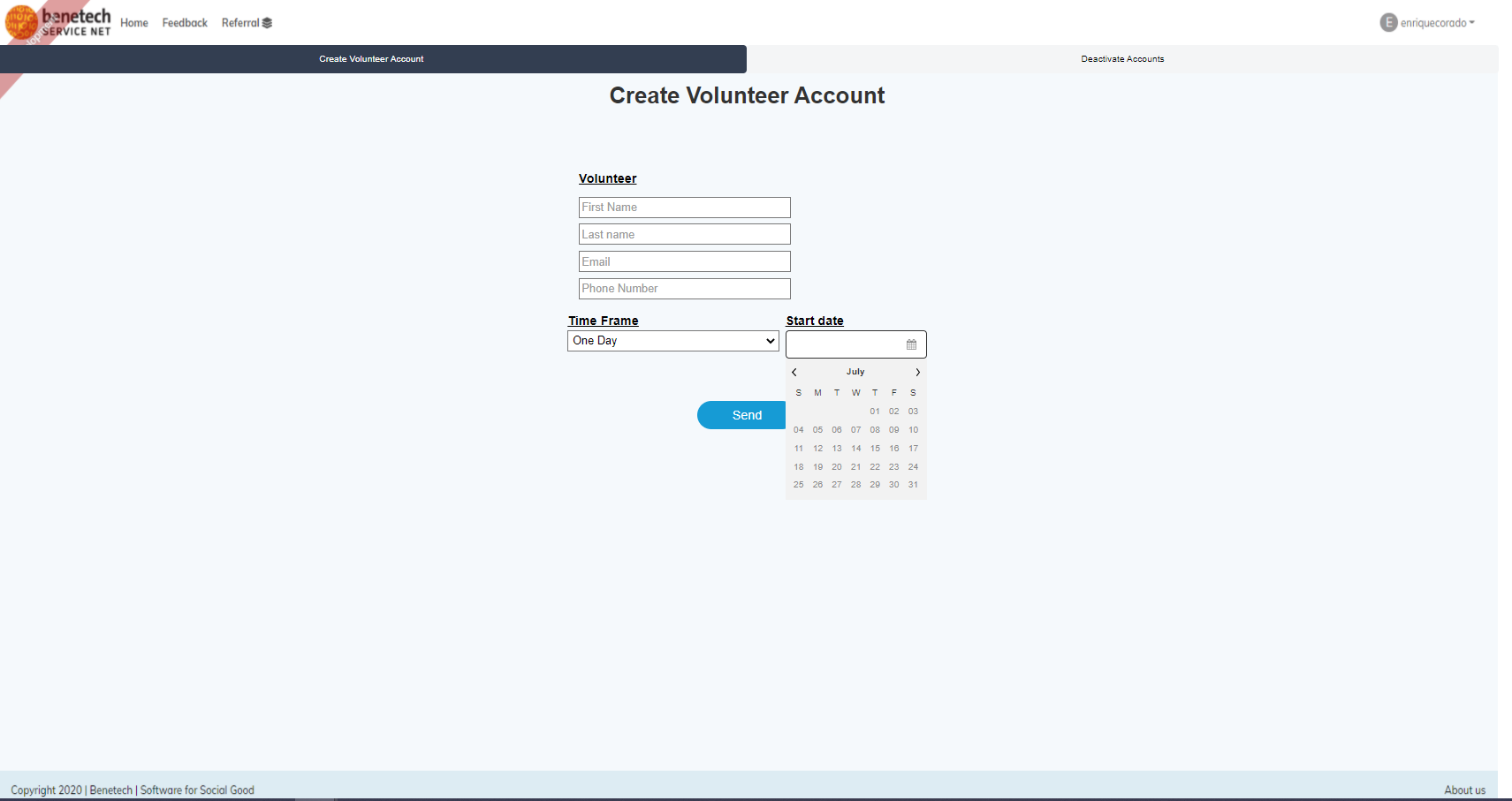 Volunteer Page Layout · Issue #1424 · openreferral/ServiceNet · GitHub