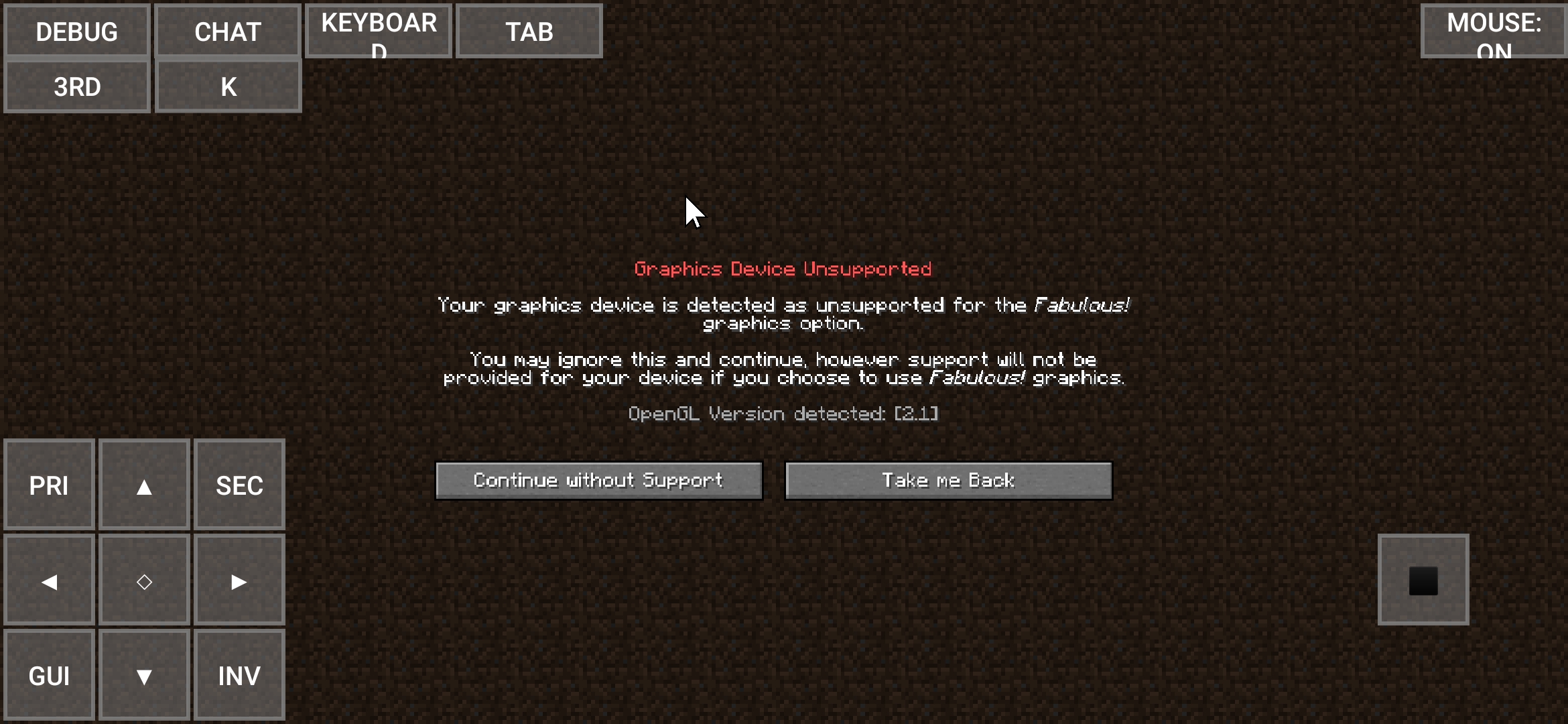Bug Not Is Possible Play 21w10a 1 17 On Pojavlauncher Pojavlauncher