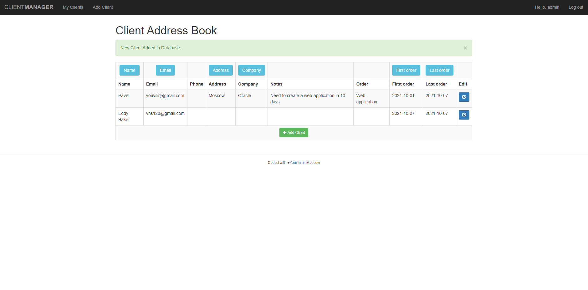GitHub - youvilir/Client_base