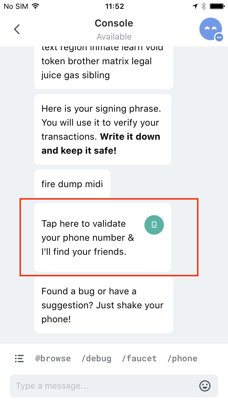 Disable message that asks to provide a phone number after account is  created · Issue #2288 · status-im/status-legacy