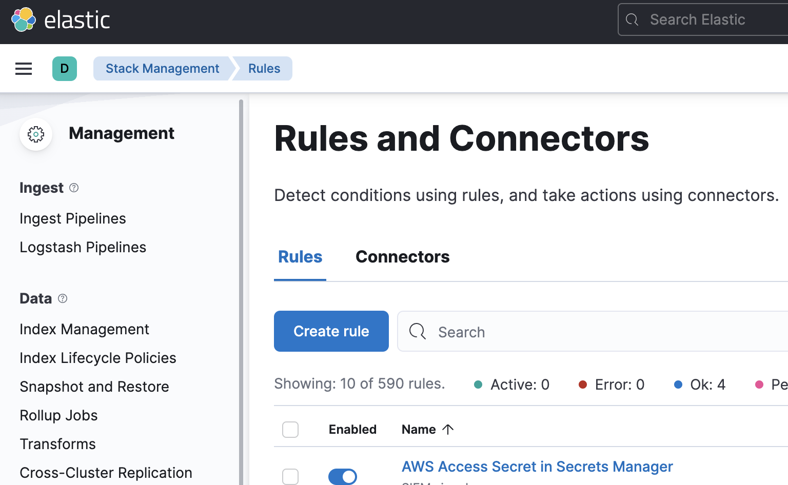 [Rules and Connectors] Last breadcrumbs section should not be clickable